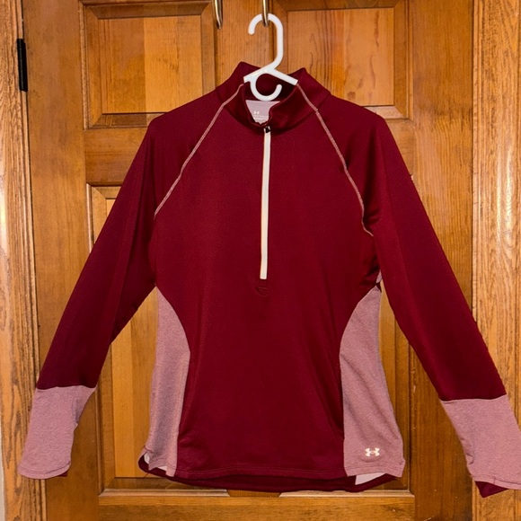 Under Armour Women’s 1/2 Zip Cold Gear Pullover - Womens Size Large - Picture 1 of 8